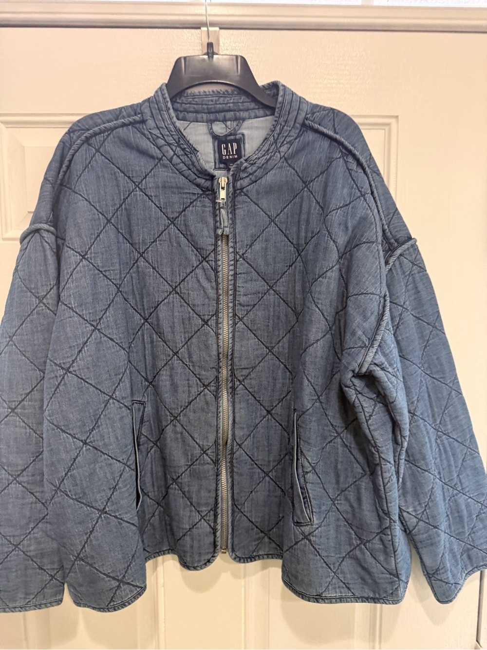 GAP Denim Quilted Jacket - Blue